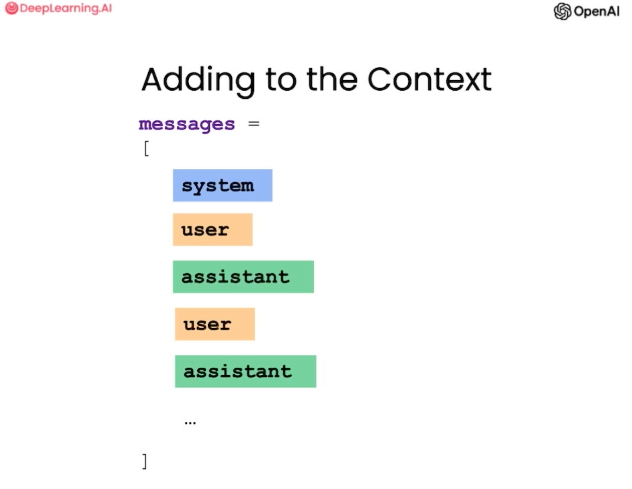 Screenshot of adding to the Context for chatbot